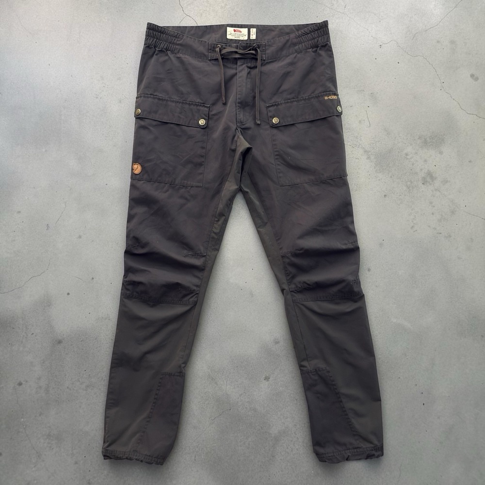 Fjallraven Abisko Trail Trouser Men's Size 32 G-1000 Hiking Cargo Pants Gray
